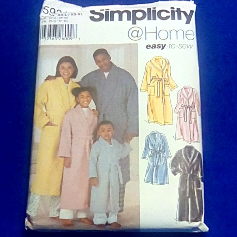 Simplicity Unisex Robes Child, Teen, adult